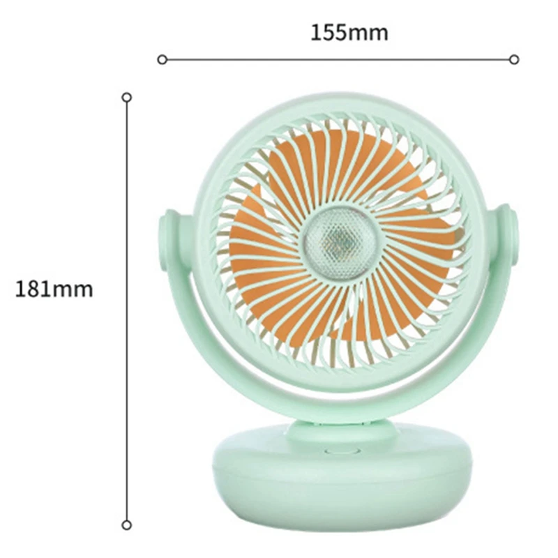 Home Office Camping Multi-Functional Portable Fan Night Lighting Can Be Hung With Three-Speed USB Fan