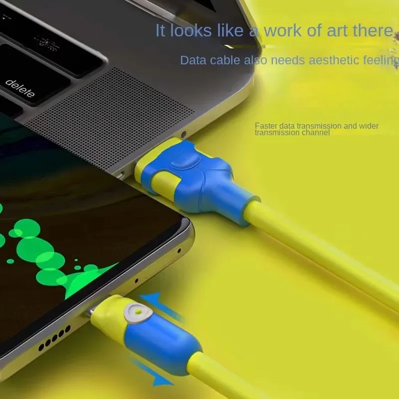 6A USB C كابل السائل لينة سيليكون بيانات الحبل شحن سريع لسامسونج هواوي Xiaomi 1M 1.5M 2M سلك شاحن الهاتف المحمول #5