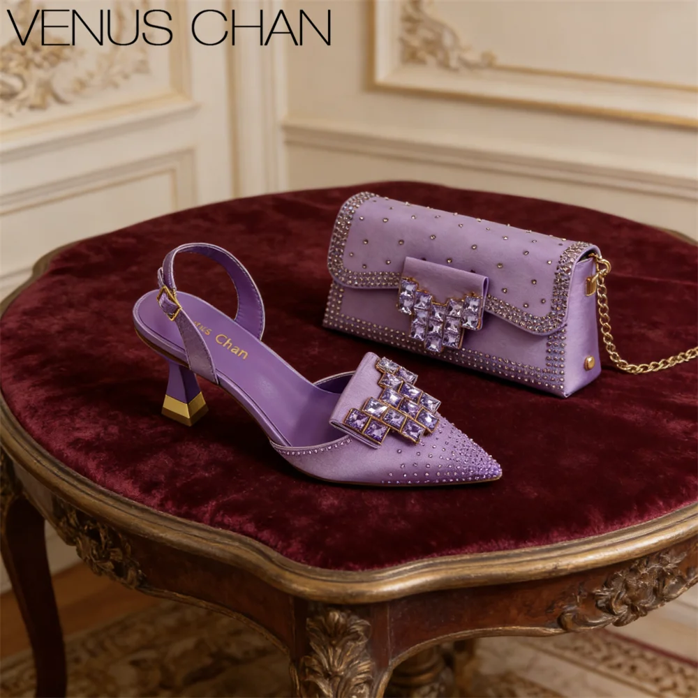 Italian Design 2026 Sweet Elegant Women's Shoes & Rhinestone Butterfly Bag Perfect for Weddings & Bridal Accessories