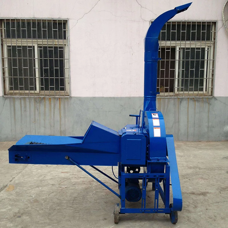 Fodder Chaff Cutter Machine For Dairy Farm Hay Straw Forage Chopper Animal Feed Milling Crushing Machine