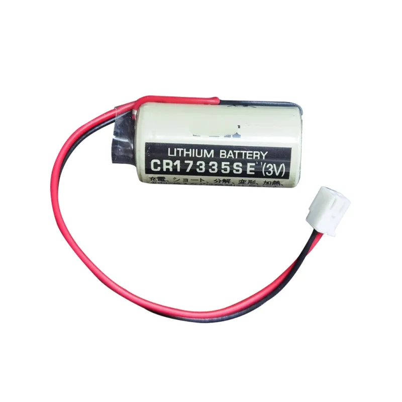 الأصلي الجديد RB-5 CR17335SE(3 فولت) CR17335 3 فولت PLC بطارية ليثيوم مع موصل أبيض لسلسلة RC R13B060003
