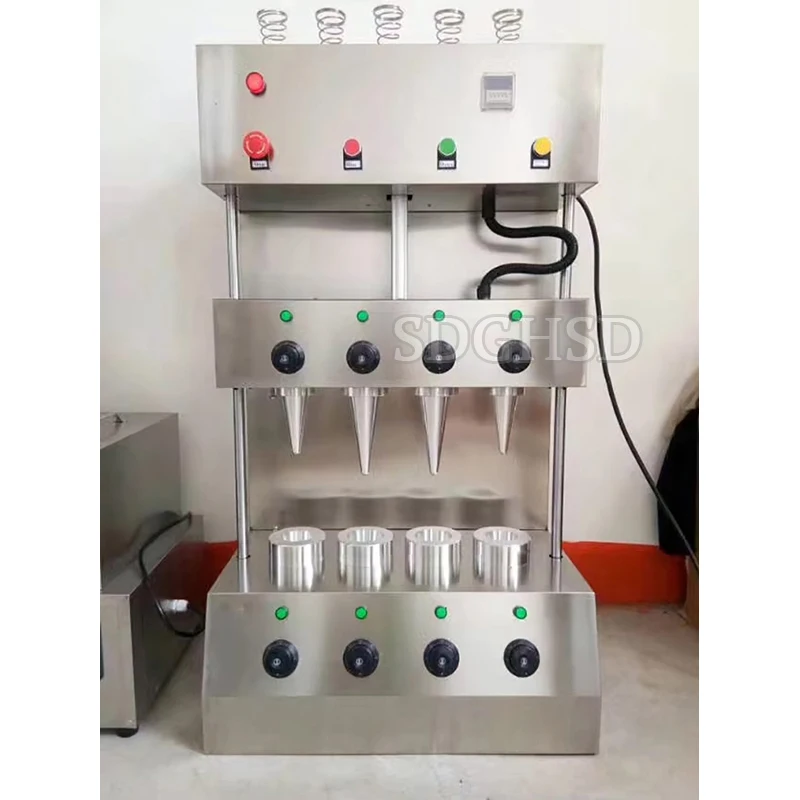 Pizza Rotating Oven Machine Commercial Pizza Cone Machine 110v 220v Stainless Steel Pizza Cone Machine