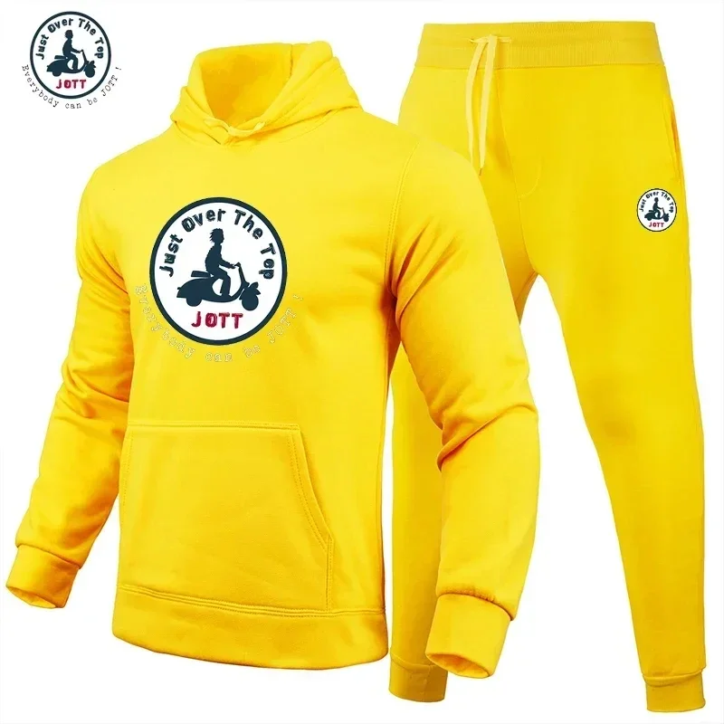 Frühling und Herbst neue Herren Hoodie Hoodie Jogging hose zweiteilige Casual Design Mode Fitness Sportswear Anzug