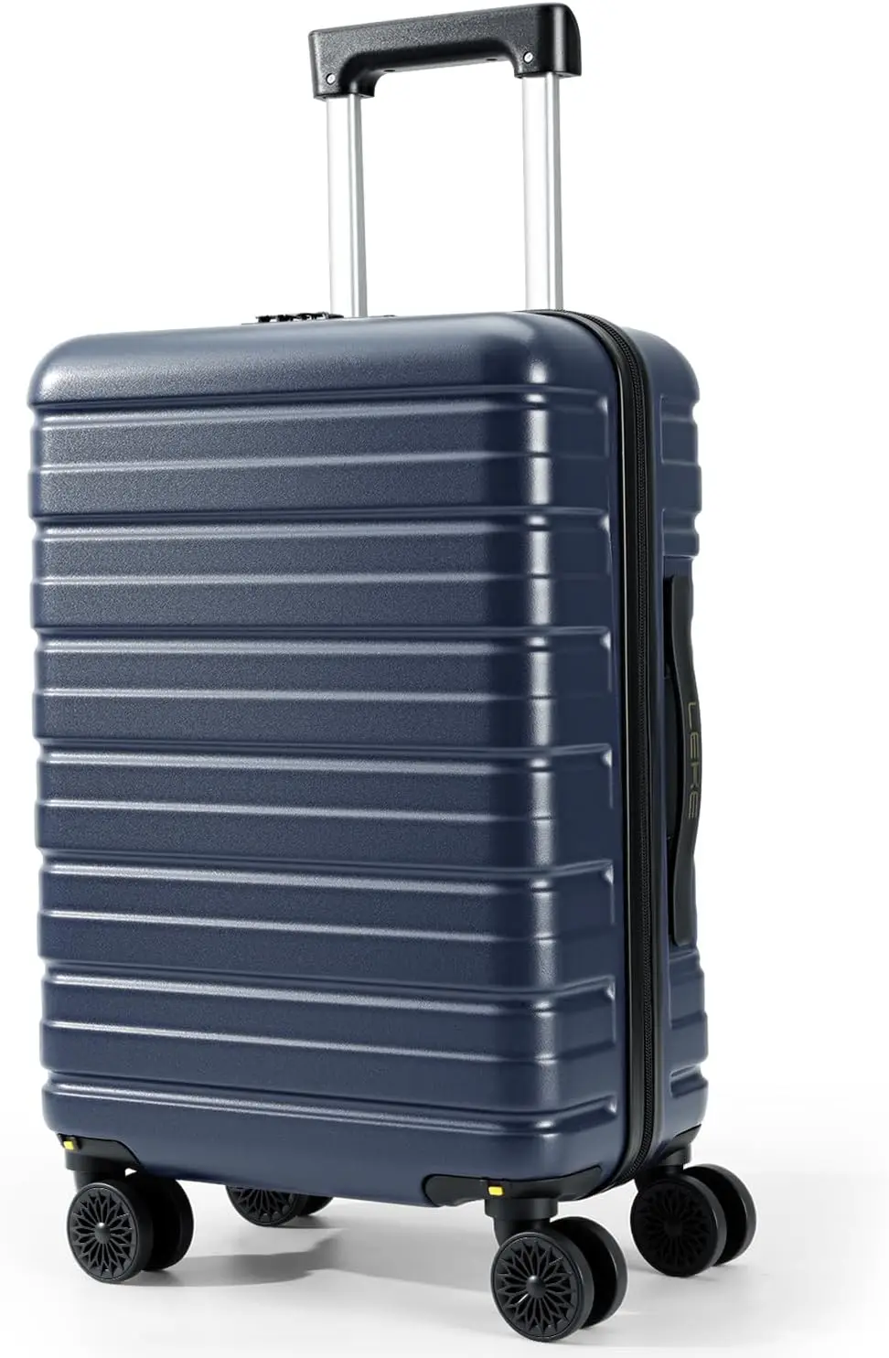 

16-дюймовый чемодан для ручной клади, жесткий корпус с замком TSA, легкие колеса-спиннеры для путешествий, синий