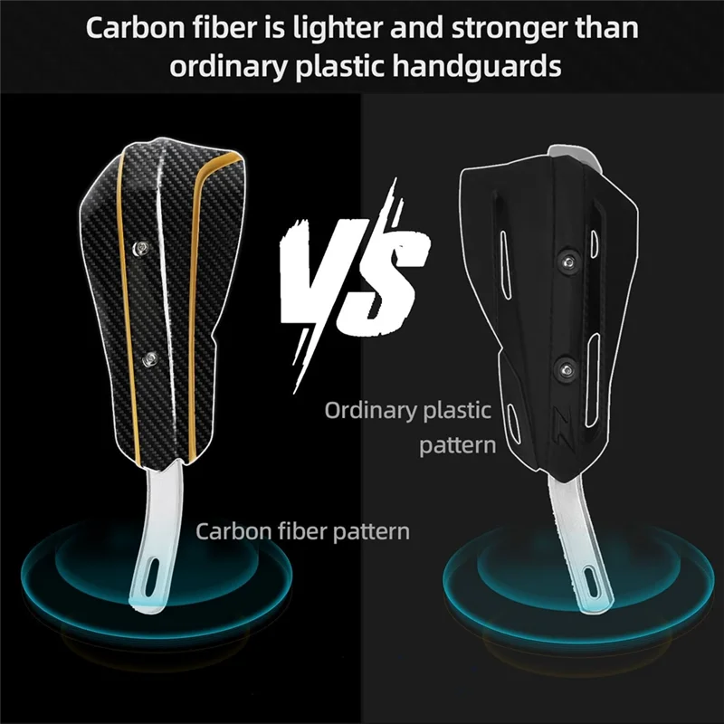 Recién llegado, guardamanos universales de fibra de carbono para motocicleta, guardamanos de 7/8 pulgadas y 1 1/8 pulgadas para accesorios eléctricos Dirt Pit Bike ATV Quad