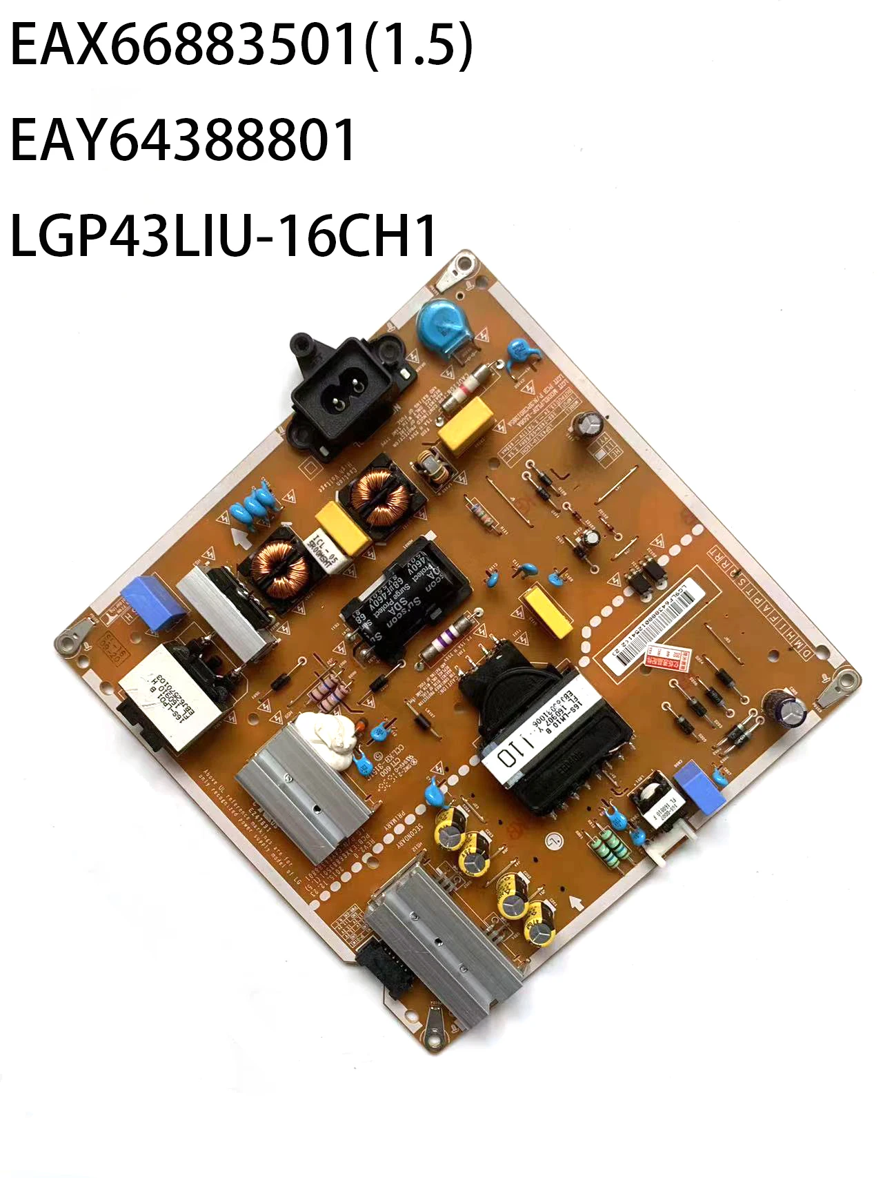 

Genuine Original EAX66883501(1.5) EAY64388801 LGP43LIU-16CH1 Power Supply Board is for 43UH6030-UD 43UH6100-UH 43UH610A-UJ TV