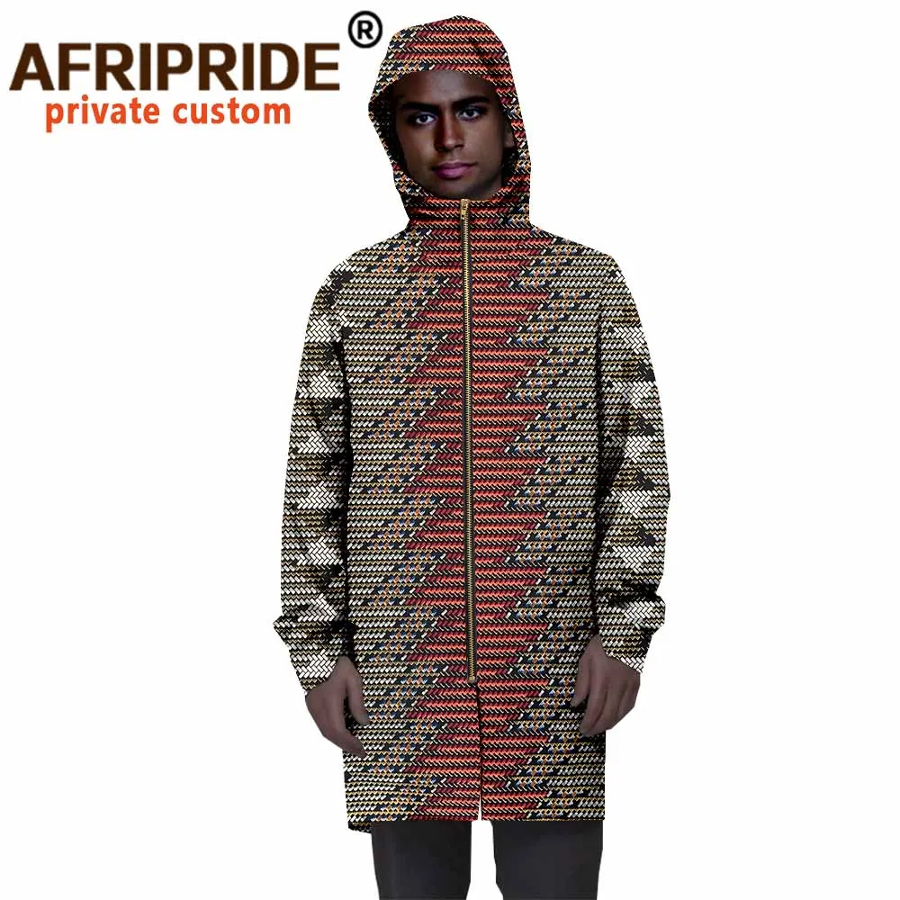 African Dashiki Hoodie Bazin Riche Traditional Print Pullover African Clothes Ankara Bomber Jacket Full Zip Coats A2014004