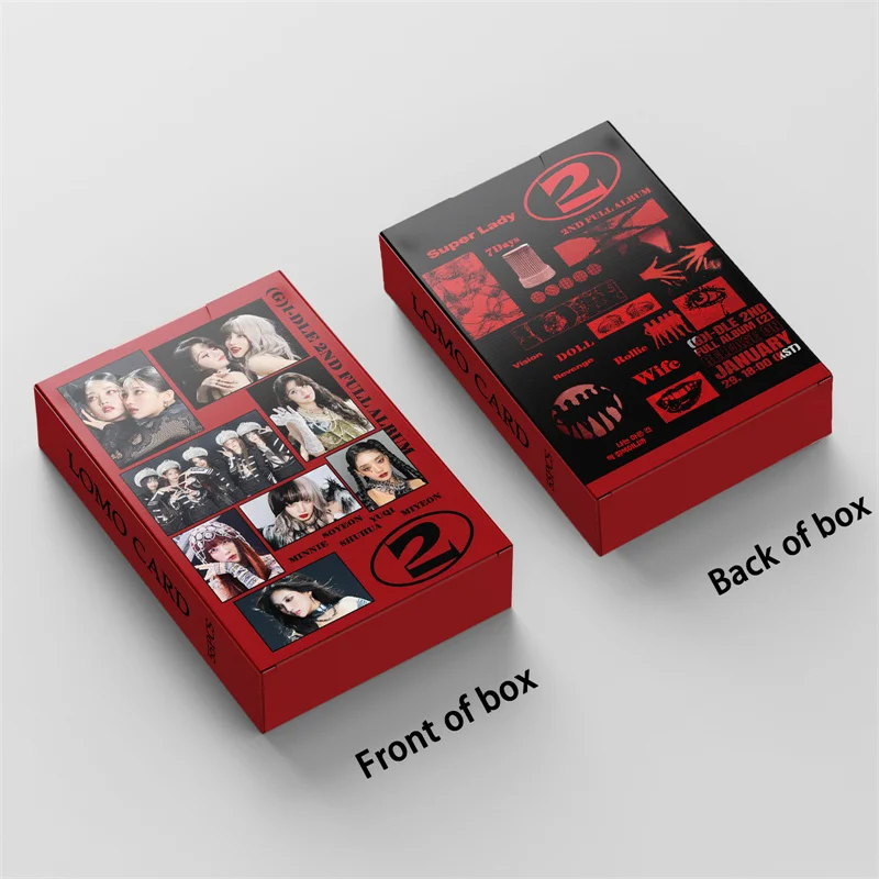 Imagem -06 - K-pop Álbum de Cartões Gidle Lomo para Meninas ° Álbum Completo Cartão Lomo Super Lady Canção Yuqi g I-dle Minnie Shuhua Soyeon Presente para Menina 55 Peças por Conjunto