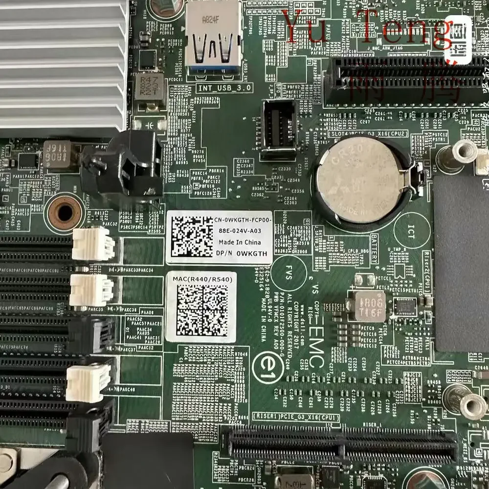 For Dell For Edge R440/R540 CN-0WKGTH N28XX NJK2F PRWNC 8CYF7 0X290 server motherboard 100% test OK send