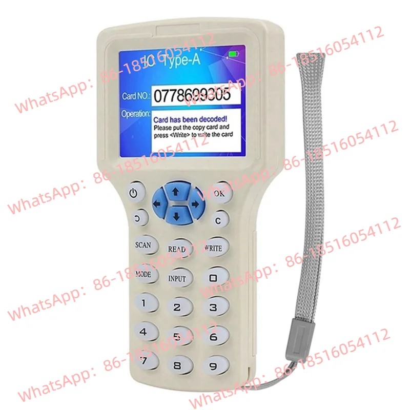 

ABUO-RFID NFC Устройство чтения смарт-карт RFID Дубликатор 125K 13,56 МГц IC/ID Устройство записи ключей RFID-программист Репликатор ключей