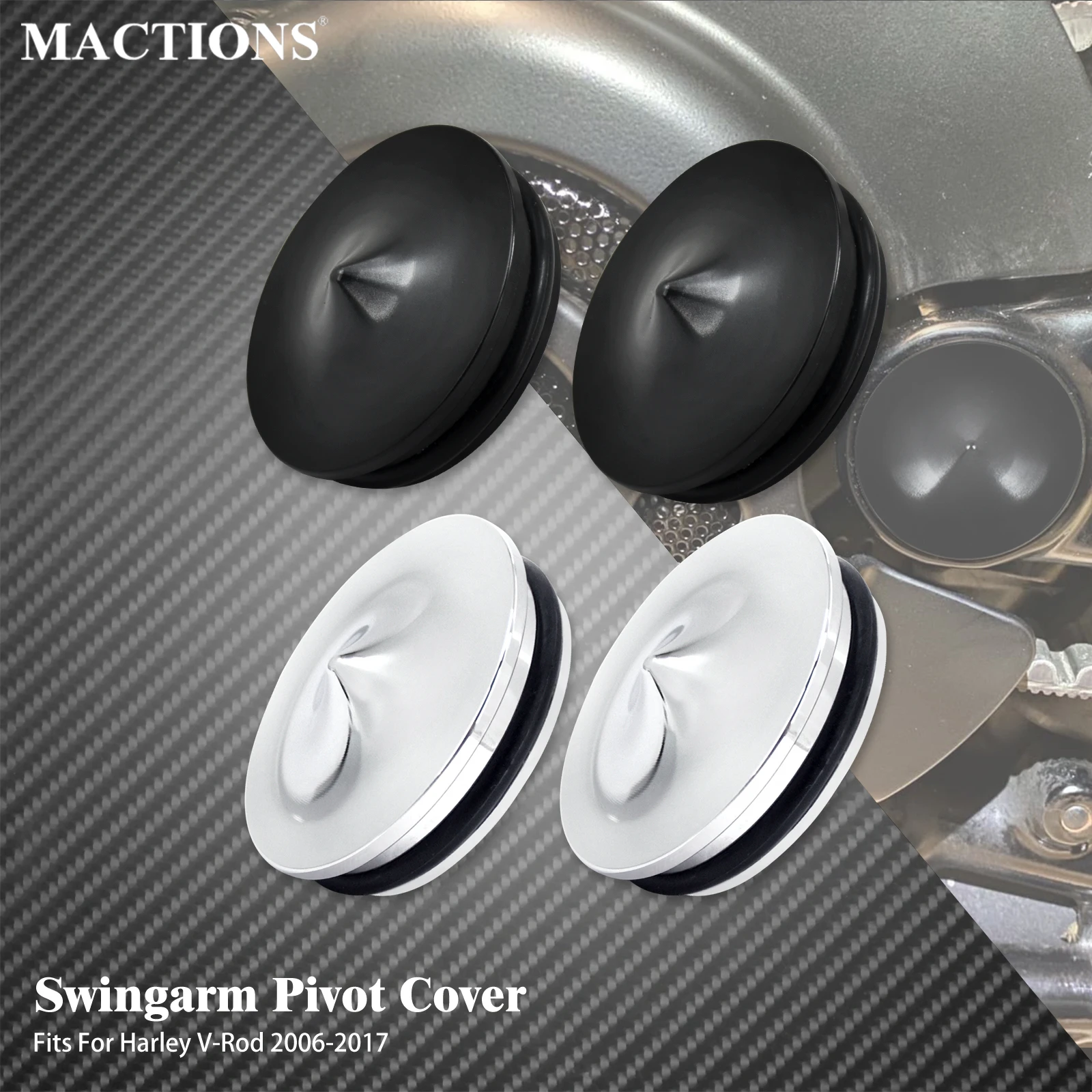 Motorcycle Swingarm Pivot Cover Gaskets Trim Bolts Cap Cover For Harley V-Rod 06-17 Night Rod VRSCD Special VRSCX Aluminum VRSCR