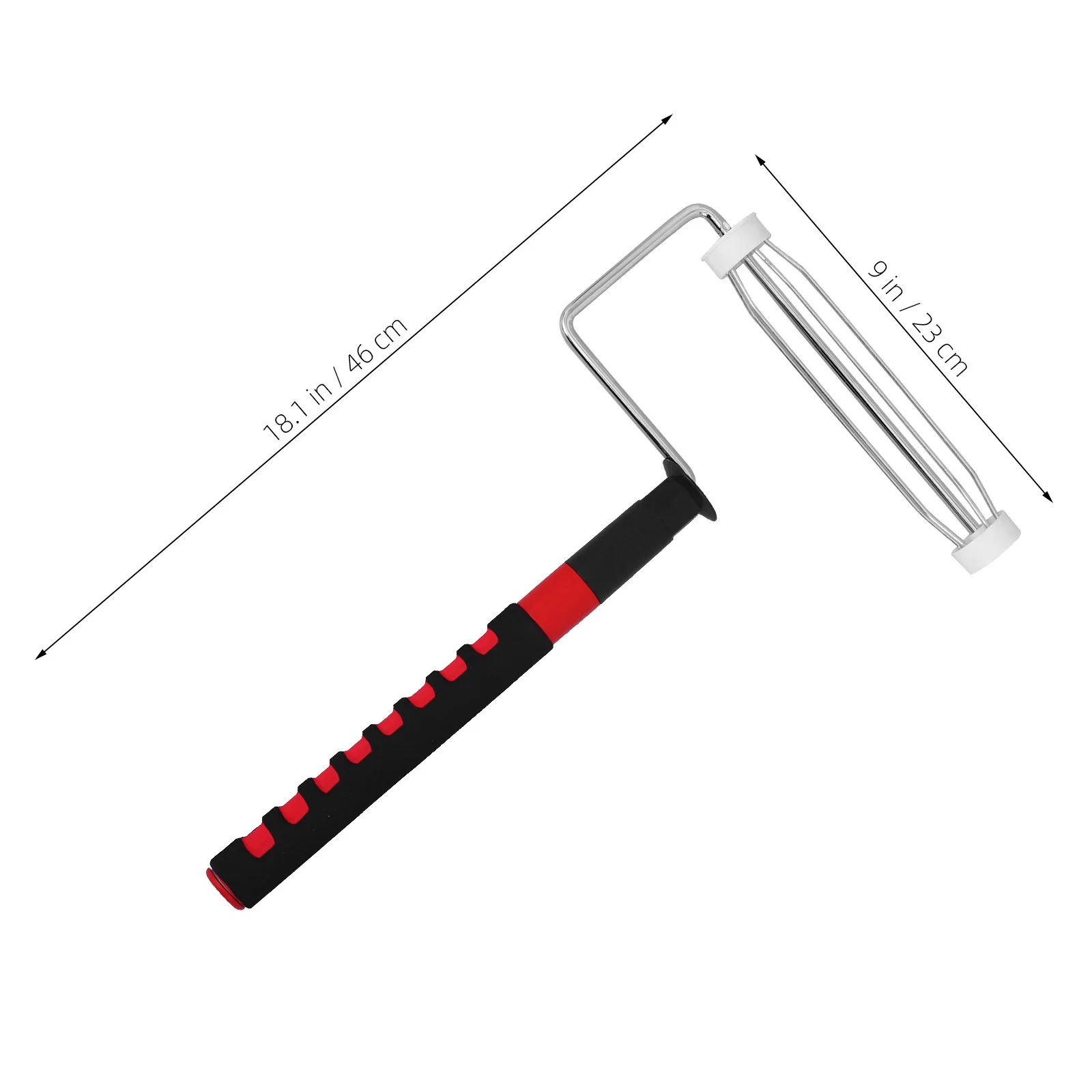 Bild 5: 9-Zoll-Mini-Farbroller-Griff, kleiner Kunststoff-Gewindegriff für Verlängerungsstange, 5-zeiliger Stützständer, verstellbare Betrachtung