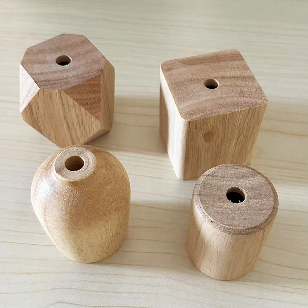 الثريا مصباح خشبي حامل E27 لمبة المقبس لتعليق أضواء السقف مصباح أضواء الطاولة الجدار مصباح لمبات المقبس