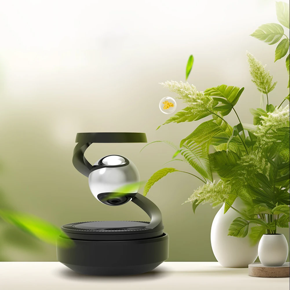 Natural Scent Diffuser Automatic Fragrance Device Car Interior Freshening Automatic Rotation Mechanism Fresh Air Purification