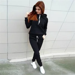 Harajuku Casual Women's Sportswear Sportswear Jogging Suit Women's Hooded Sportswear Suit Set Clothing