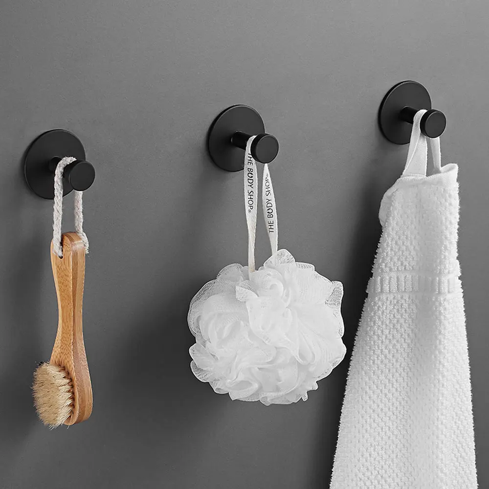 Strong Vacuum Suction Cup Hook Shower Towel Holder Hooks for Bathroom Kitchen