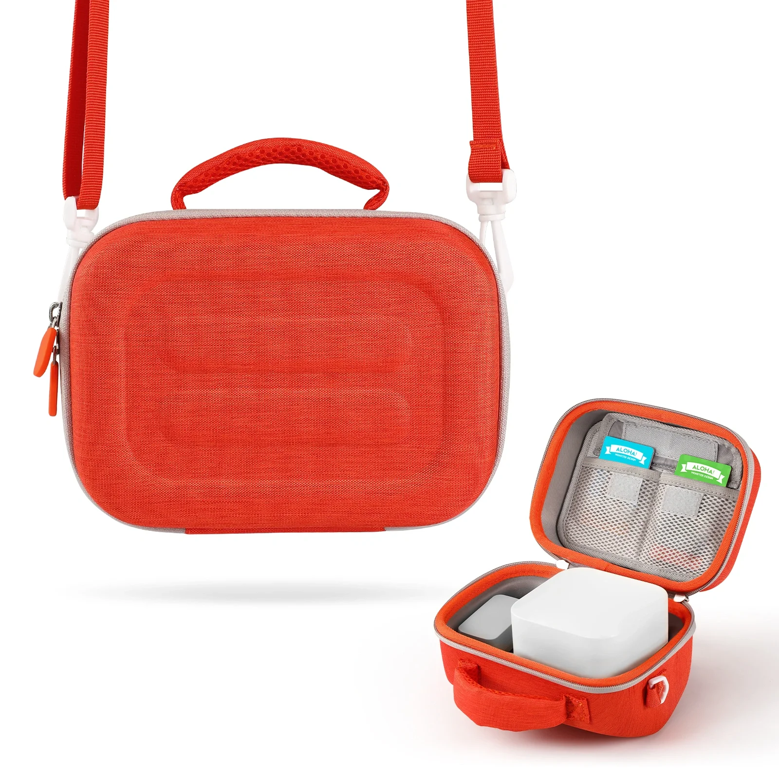 Portable Carrying Bag for Yoto Mini (2024 Edition) Audio Player Waterproof Hard EVA Storage Bag Card Holder Case for Yoto Mini