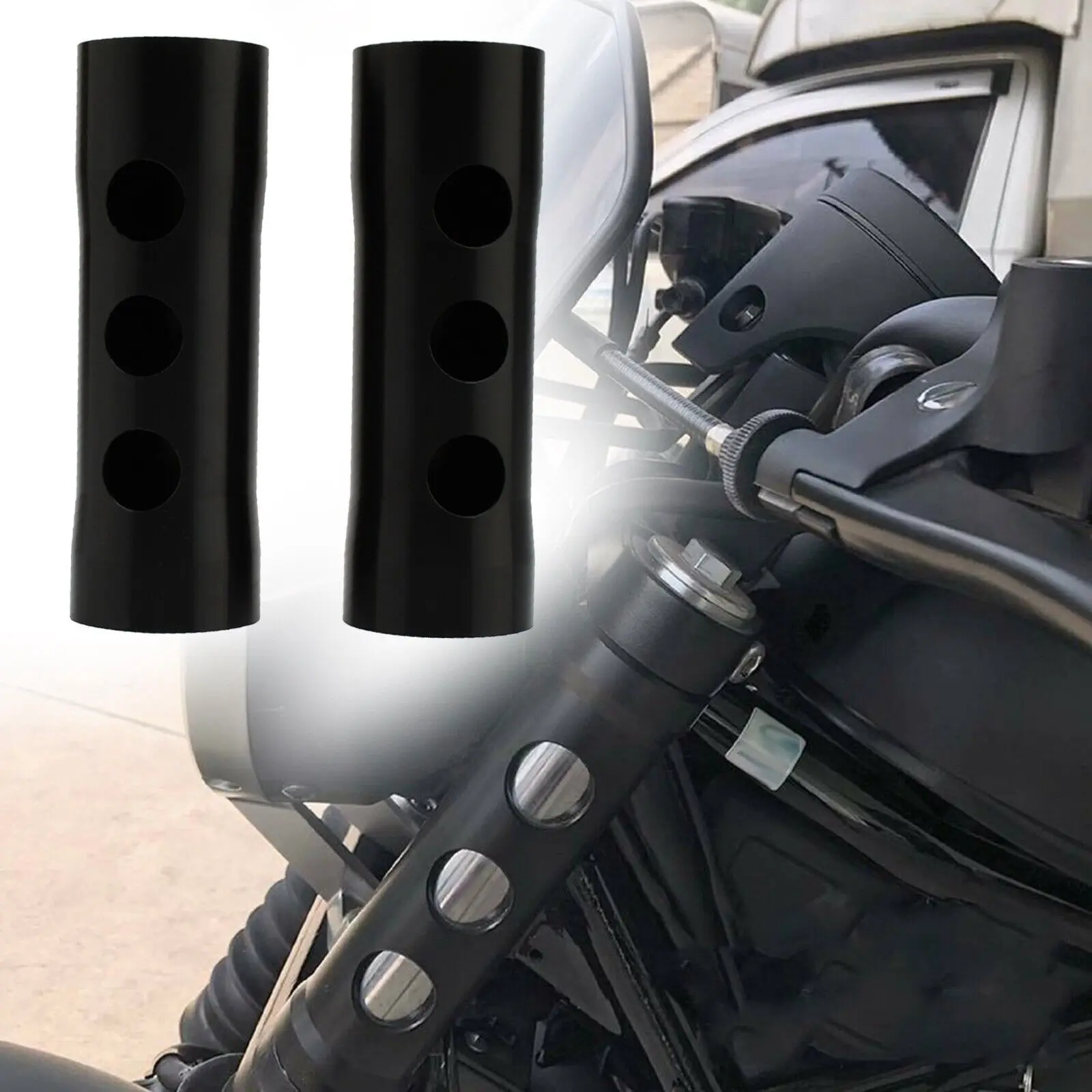 

Front Fork Upper Boot Shock Absorber Cover Gaiters For Honda Rebel CMX300 CMX500