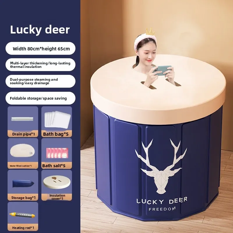 

Foldable Bathtub for Adults Kids Large Bath Tub Portable Spa Bathing Pool Home Use