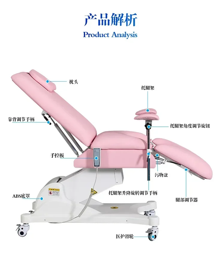 

Lifting gynecological bed Private Nursing flushing Surgical bed with pillow Special for delivery bed