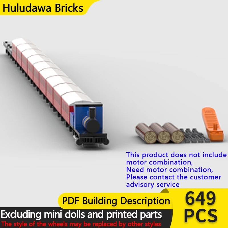 

Популярная аниме-модель городского автомобиля MOC, строительные кирпичи, паровоз, модульная технология, детские праздничные подарки, сборные игрушки, костюм