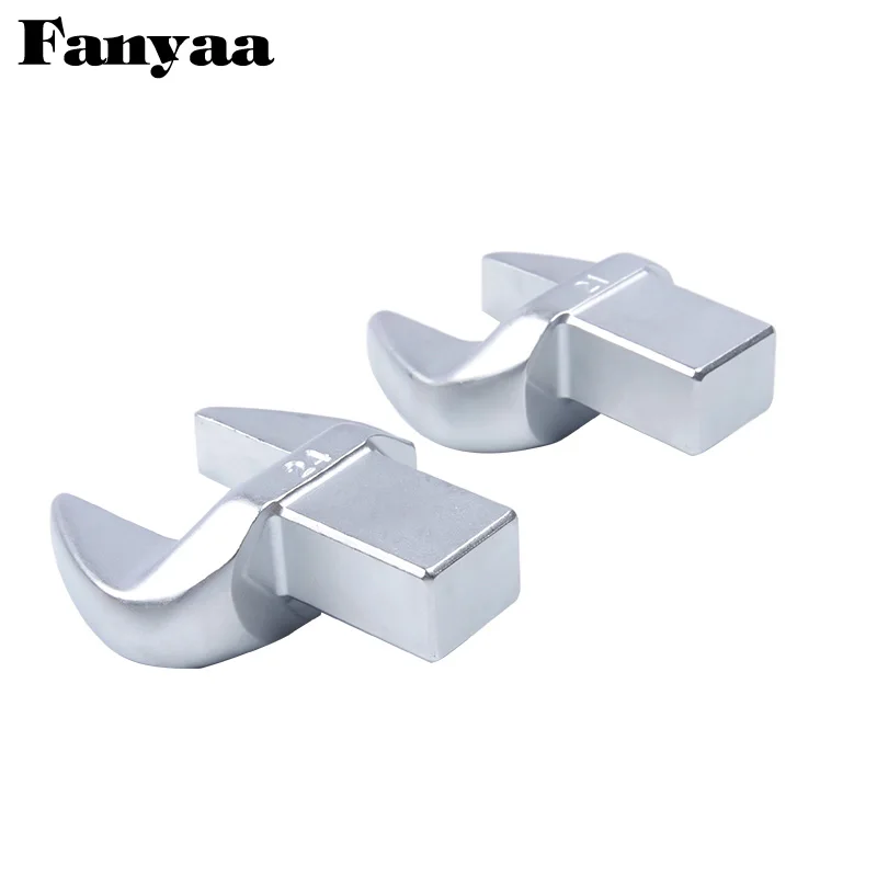 Fanyaa Crowfoot Wrench Head U Shape Mouth Width 8-25mm Square Drive End 14*18mm Crowfoot Wrench Head Full Polish Spanner Part