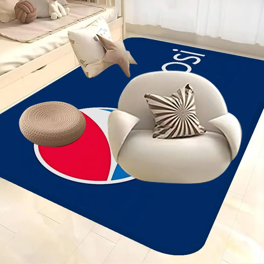 Alfombra de suelo P-Pepsi C-Colas, estilo retro, con múltiples opciones, para sala de estar, cocina, antideslizante, decoración moderna para el hogar
