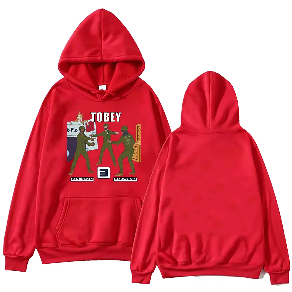 Eminem & Big Sean & BabyTron Tobey Hoodie Harajuku Pullover Tops Sweatshirt Fans Gift