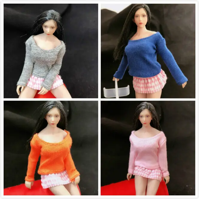 (7 Different Colors) 1/12 Scale Long Sleeve T-shirt Model For 6