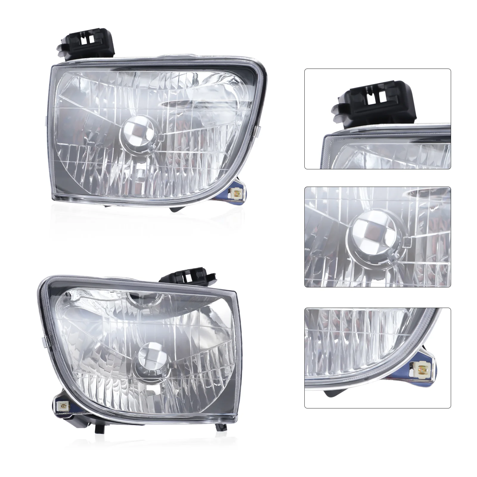 

Left+right Side Halogen Headlights Fit Toyota Tacoma Pickup 2001 2002 2003 2004 Driving Light Spotlight Car Accsesories