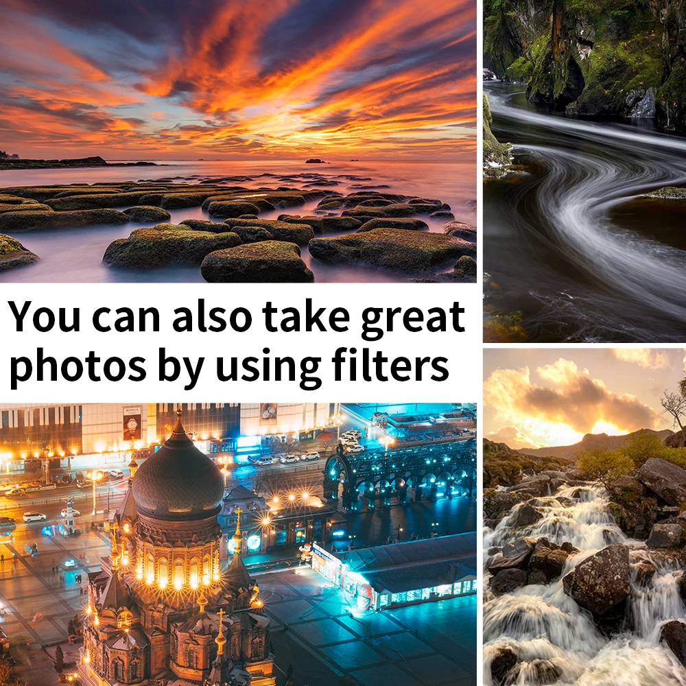 حلقة محول مغناطيسي/الأشعة فوق البنفسجية CPL ستار الذهب الأزرق خط أسود ضباب ND عدسة تصفية لكانون نيكون فوجي فيلم سوني 52/58/67/77 ملم عدسة