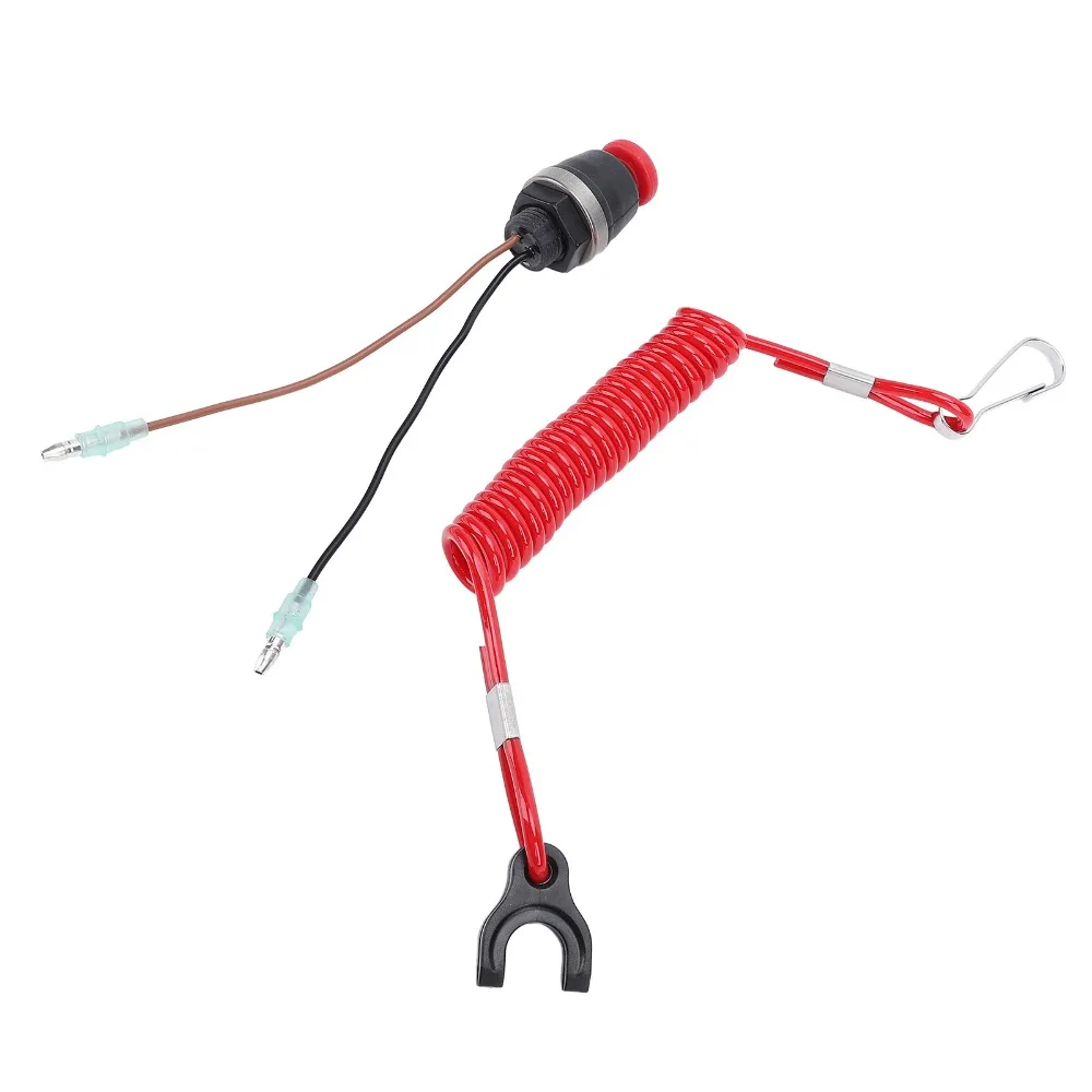 3A3068300 Outboard Safety Stop Switch Metal Alloy Safety Stop Switch Lanyard for Tohatsu 8 to 115HP Control Box