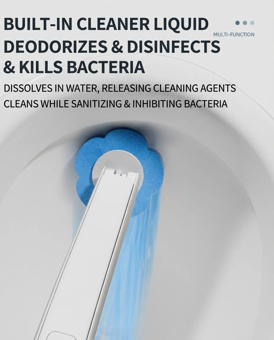طقم تنظيف المرحاض المثبت على ا - مراجعة Home Bathroom Cleaning Kit وسعره