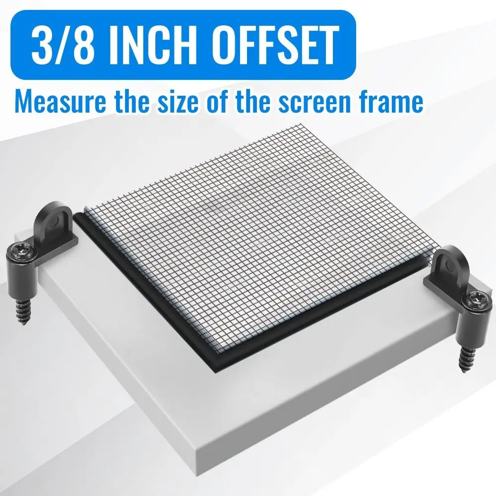 24 قطعة مع مسامير نافذة مقاطع الشاشة تصميم الأوفست مقاومة الطقس شاشة مقاطع الباب مقاطع نافذة العاصفة العالمية #3