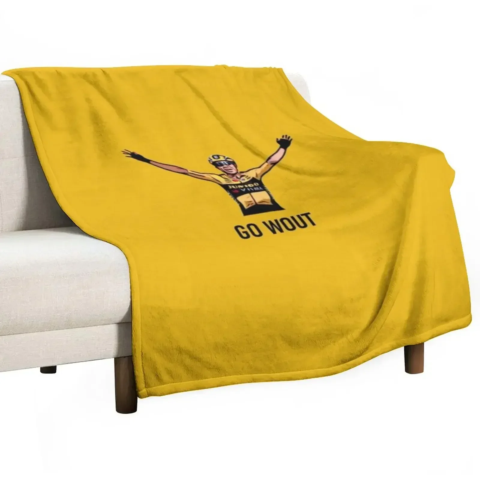 

Wout van Aert Throw Blanket christmas decoration halloween Furry christmas gifts Blankets