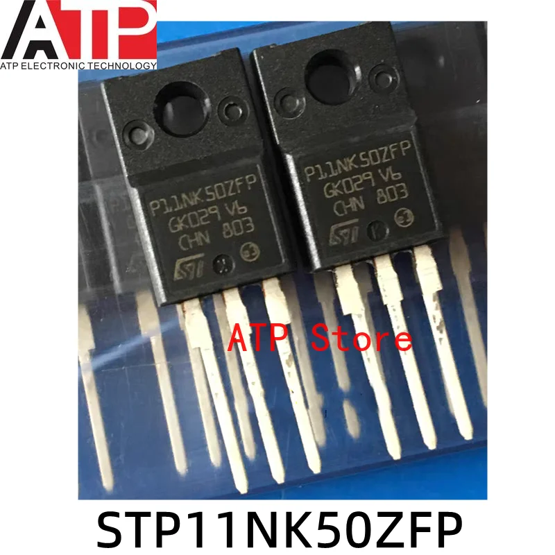 10PCS STP11NK50ZFP P11NK50ZFP TO-220FP Integrated chip IC original inventory