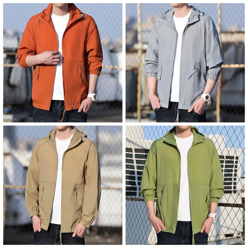 

Летняя повседневная легкая дышащая модная куртка для рыбалки на открытом воздухе, защита от солнца, для пар, устойчивая к УФ-излучению