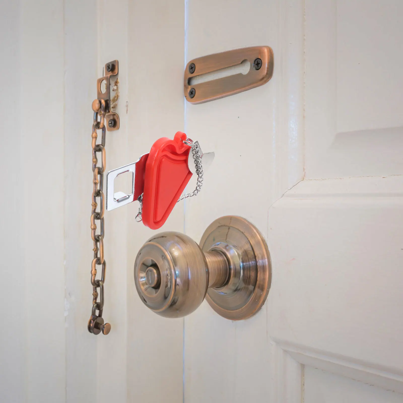 

Portable Door Lock for Home Hotel Security Anti-Theft Travel Companion with Strong Privacy Protection Chain Guard Lockdown