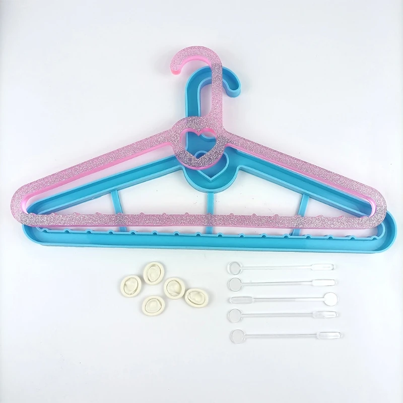 Clothing Hanger Epoxy Resin Mold Clothes Stand Silicone Mould DIY Crafts Home Decorations Casting Tools