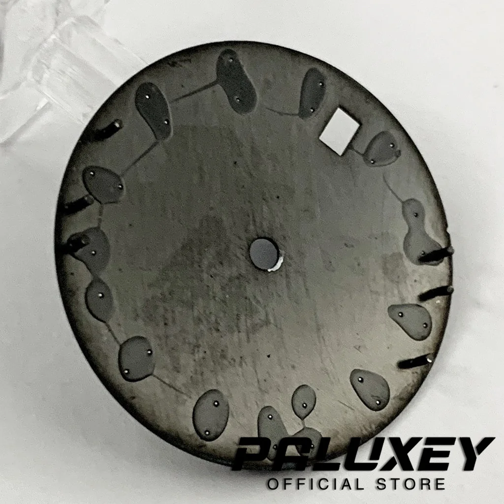 Esfera de reloj negra y azul de 28,5mm, esferas de reloj NH35 para piezas de repuesto de movimiento NH35A 4R35 NH70