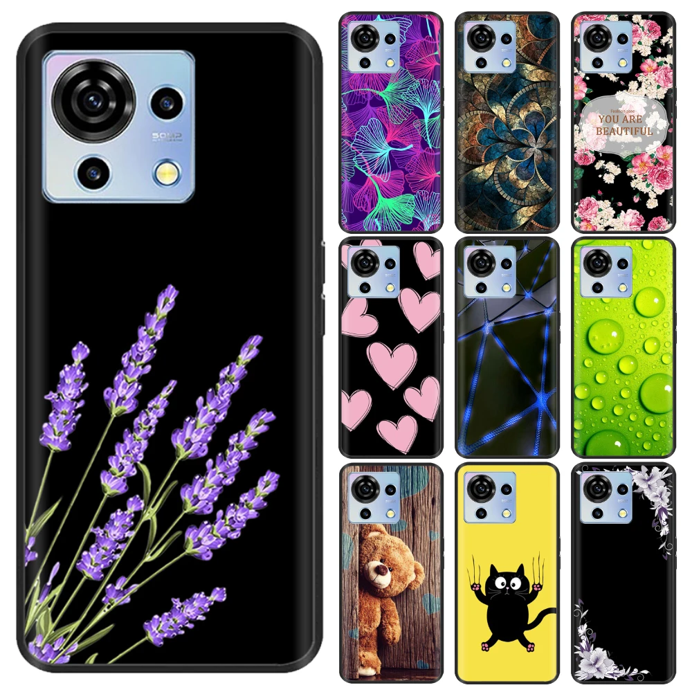 Para ZTE Blade V50 Vita Funda de silicona negra suave de lujo Funda trasera de teléfono para ZTE Blade V50 Vita Funda para ZTE V50 Vita Etui