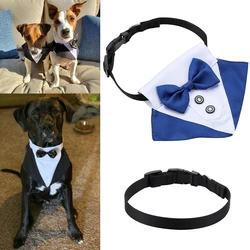 Dog Tuxedo Dog Suit and Bandana Set Dogs Wedding Party Suit Dog Prince Wedding Bow Tie Shirt Formal Dog