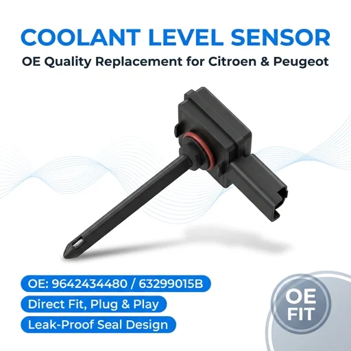 63299015B 9642434480 Coolant Water Expansion Tank Level Sensor For Citroen C5 2.0 Hdi For Peugeot 407 807