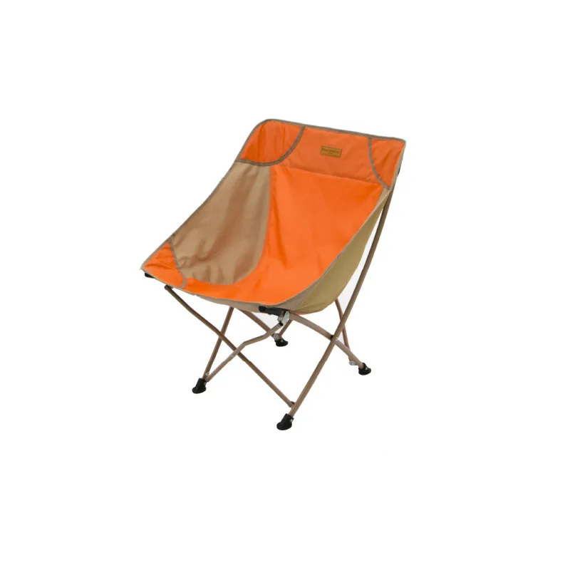 Outdoor Folding Chair Portable Camping Moon Chair Car Fishing Stool Stable Lightweight Foldable Oxford Cloth Beach Dustpan Chair