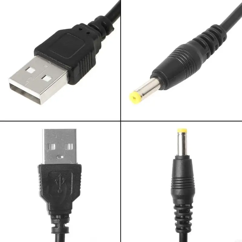 80cm USB to 4.0x1.7mm Charging Cable for DC Barrel Power Supply Cor