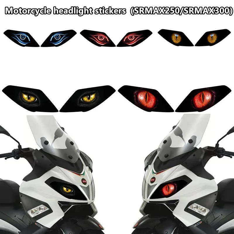

Motorcycle Headlight Protective Stickers Motorbike Headlamp Decal Accessories For Aprilia SRMax 300 SR Max 250 SRMax300 SRMax250