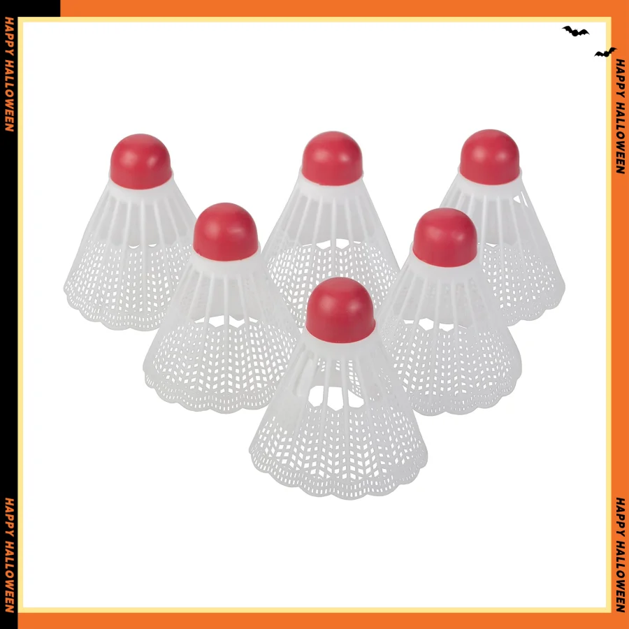 

350 белых нейлоновых воланов — 6 шт., прочные и водонепроницаемые для тренировок в помещении и на открытом воздухе, идеально подходят для начинающих и клубов