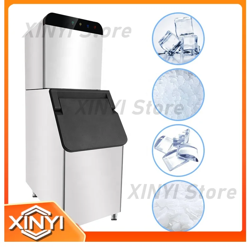 Ice Making Machine Maker Snow Flake Crescent Crystal Clear Ice Maker