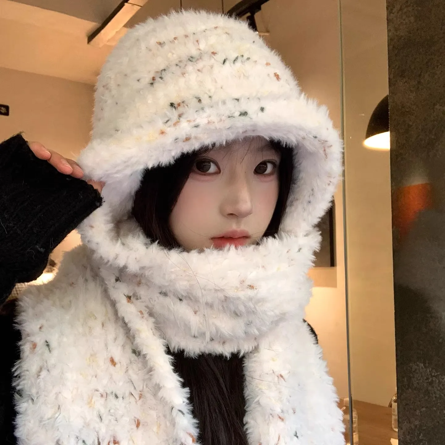 conjunto-de-gorro-y-bufanda-de-invierno-para-mujer-suave-y-esponjoso-de-una-pieza-con-proteccion-para-las-orejas-calentador-de-cuello-material-de-felpa