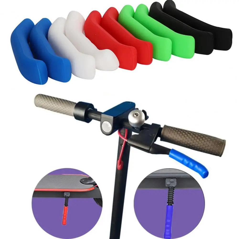 

2 Pairs Bicycle Brake Levers Sleeves Rubber Universal Anti-Slip Mountain Bike Brake Lever Protector Covers Bike Accessories